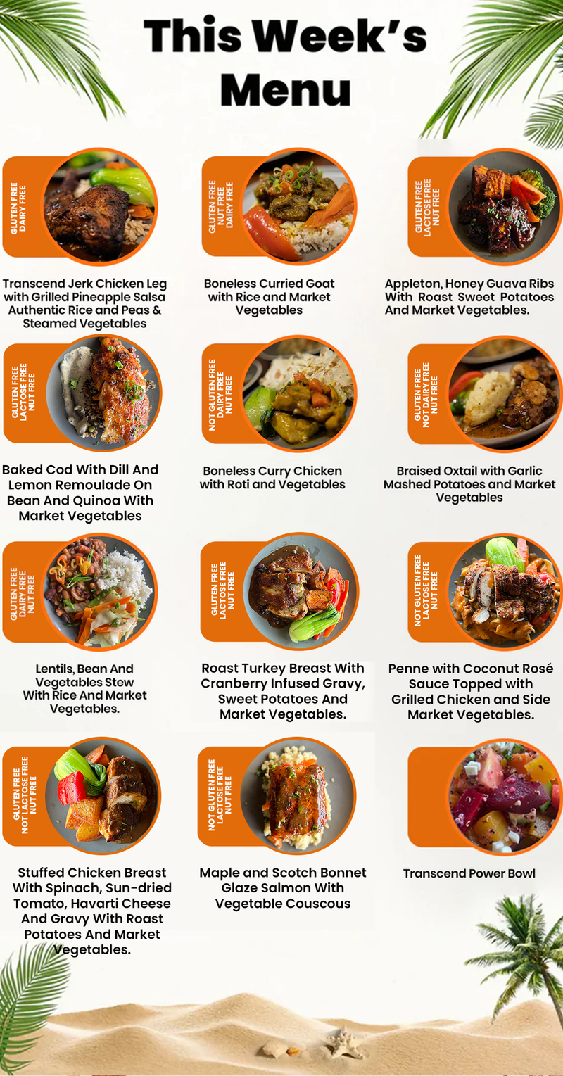 Caribbean Meal Prep GTA | Mix & Match - 5 Meal Plan