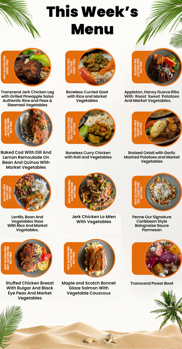 Caribbean Meal Prep GTA | Mix & Match - 12 Meal Plan