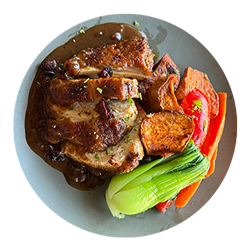 Roast Turkey Breast with Cranberry Infused Gravy