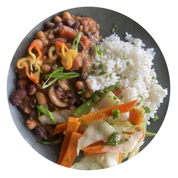 Lentils, Beans and Vegetables Stew